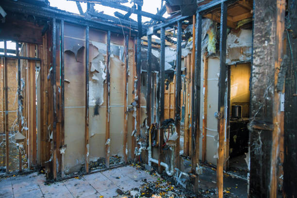 Professional Fire Damage Removal technician working in Masontown, PA